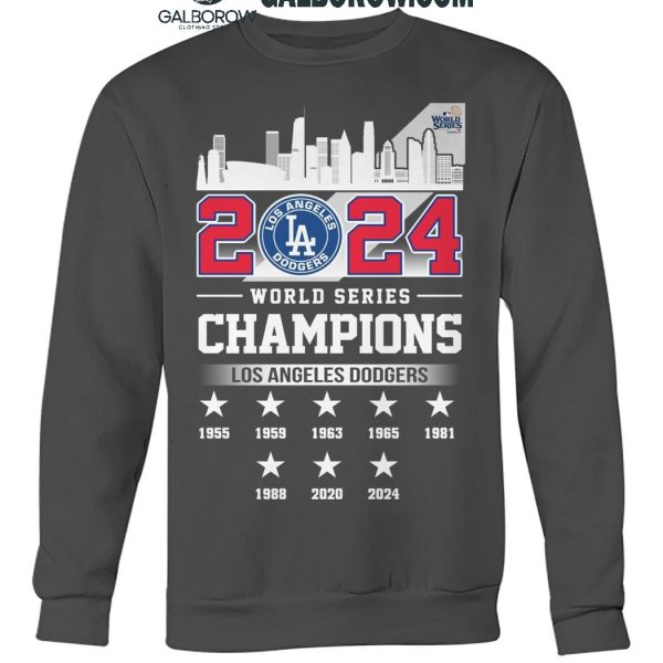 Los Angeles Dodgers Celebration Time For World Series 2024 Champions T Shirt