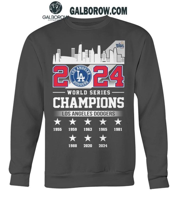 Los Angeles Dodgers Celebration Time For World Series 2024 Champions T-Shirt