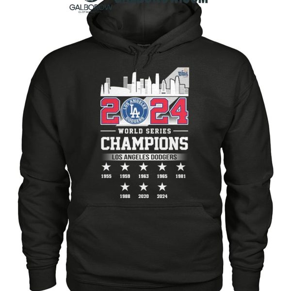 Los Angeles Dodgers Celebration Time For World Series 2024 Champions T Shirt