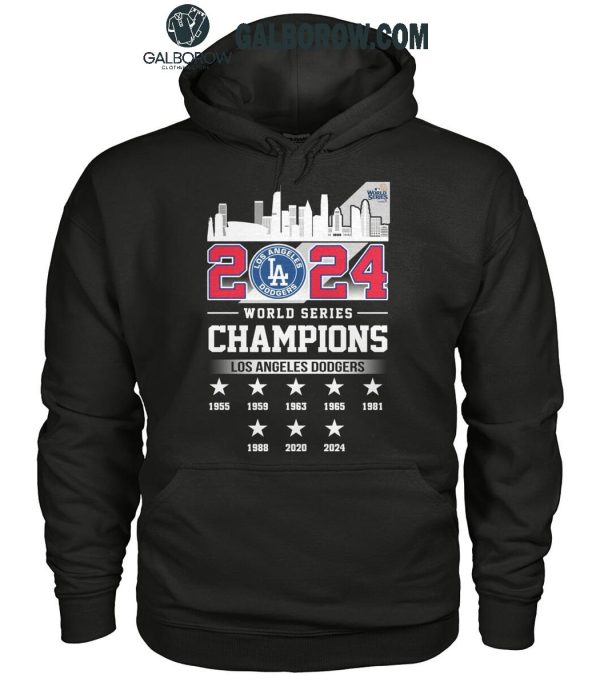 Los Angeles Dodgers Celebration Time For World Series 2024 Champions T-Shirt