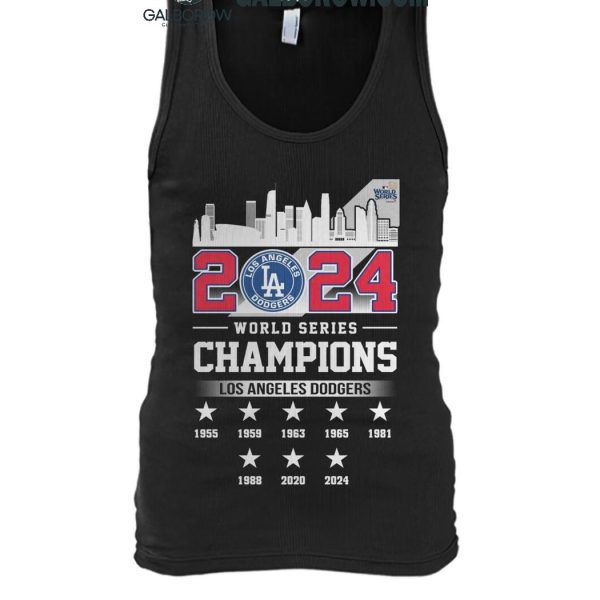 Los Angeles Dodgers Celebration Time For World Series 2024 Champions T Shirt