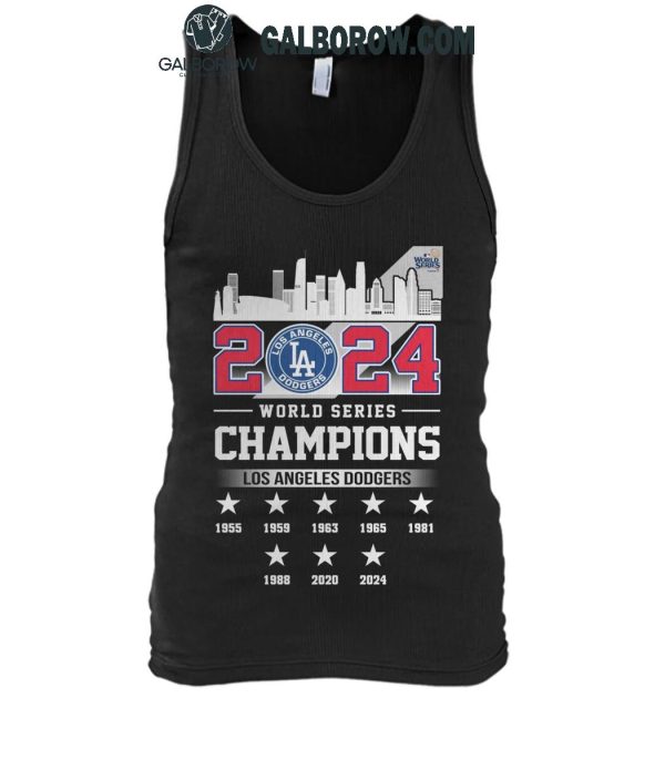 Los Angeles Dodgers Celebration Time For World Series 2024 Champions T-Shirt