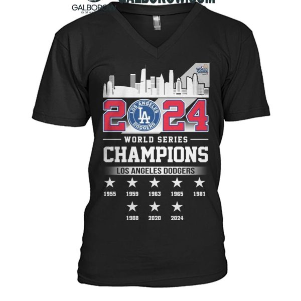 Los Angeles Dodgers Celebration Time For World Series 2024 Champions T Shirt