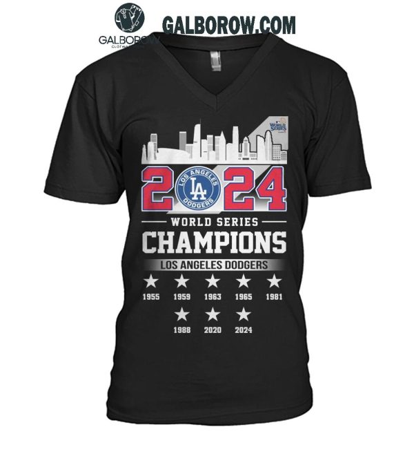 Los Angeles Dodgers Celebration Time For World Series 2024 Champions T-Shirt