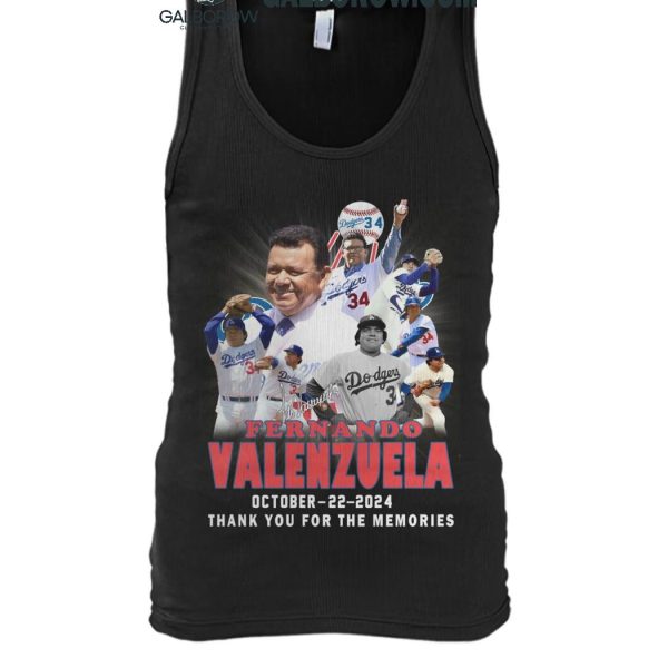 Los Angeles Dodgers Fernando Valenzuela Thank You For The Memories T Shirt