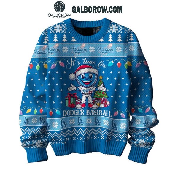 Los Angeles Dodgers HoHoHo Merry Christmas 2024 It’s Time Ugly Sweater