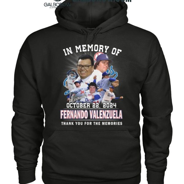 Los Angeles Dodgers In Memory Of Fernando Valenzuela 1960 2024 T Shirt