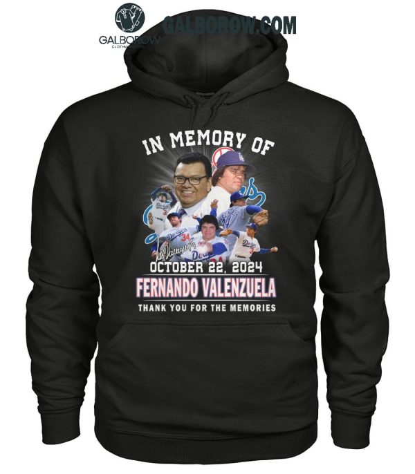 Los Angeles Dodgers In Memory Of Fernando Valenzuela 1960-2024 T-Shirt