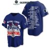 Los Angeles Dodgers 2024 NLCS Champions 25 Times Champions Baseball Jersey Blue