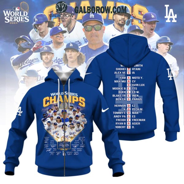 Los Angeles Dodgers Let’s Go Dodgers World Series Champs 2024 Hoodie T-Shirt