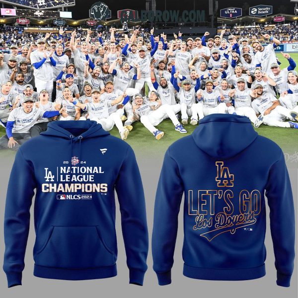 Los Angeles Dodgers Let’s Go Doyers 2024 National League Champions Hoodie T-Shirt