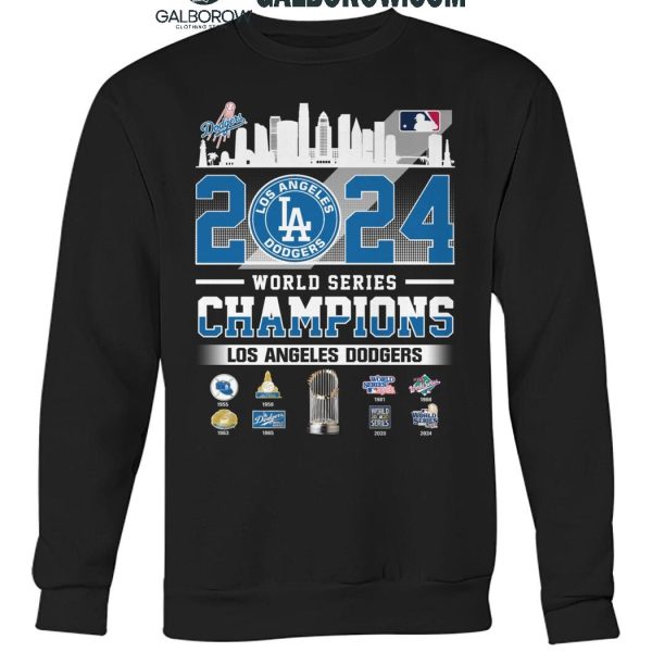 Los Angeles Dodgers MLB World Series Champions LA Skyline 2024 T Shirt