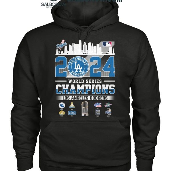 Los Angeles Dodgers MLB World Series Champions LA Skyline 2024 T Shirt