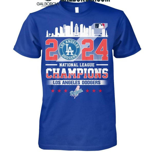 Los Angeles Dodgers National League Champions Skyline 2024 T-Shirt