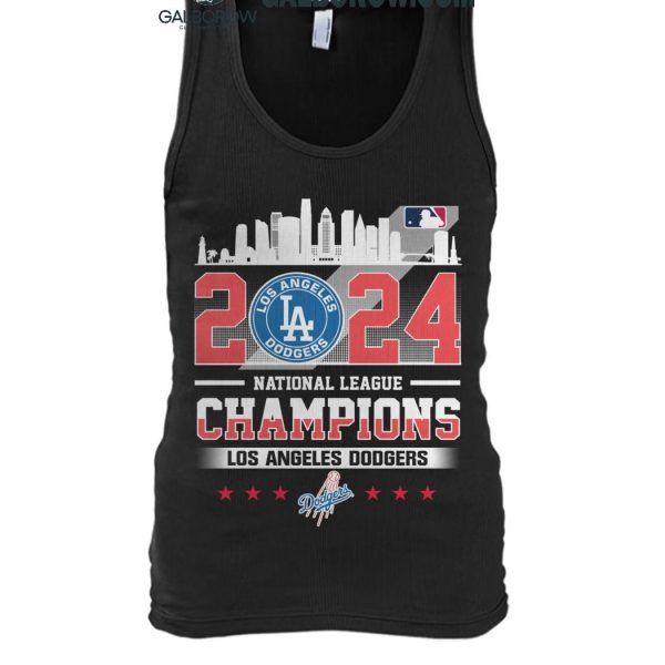 Los Angeles Dodgers National League Champions Skyline 2024 T Shirt