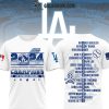 Los Angeles Dodgers National League Champions 2024 Live Breath Blue Hoodie T-Shirt