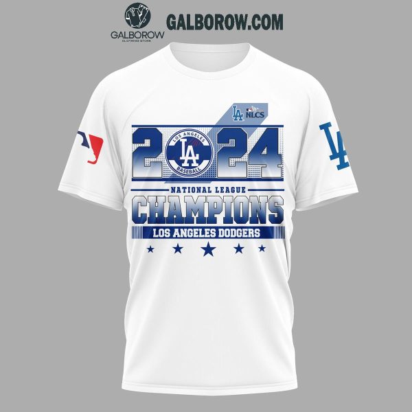 Los Angeles Dodgers National League Champions Victory 2024 Hoodie T-Shirt White Design