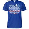 Los Angeles Dodgers National League Champions Skyline 2024 T-Shirt