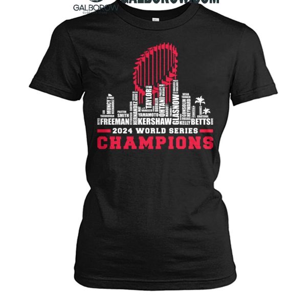 Los Angeles Dodgers The Baseball Champions Of 2024 World Series Skyline T Shirt