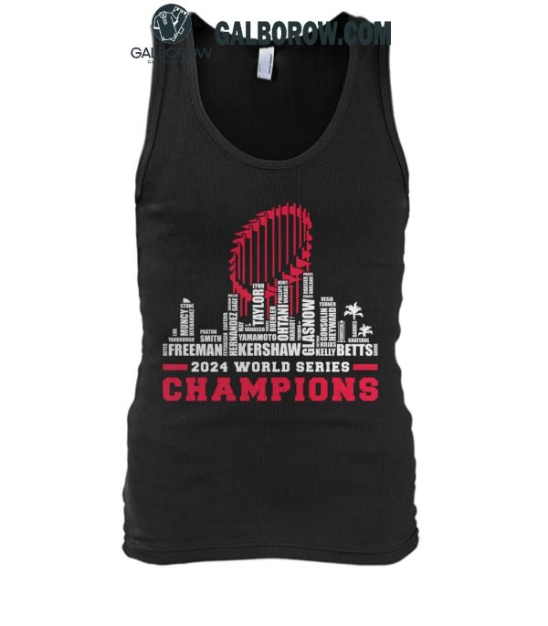 Los Angeles Dodgers The Baseball Champions Of 2024 World Series Skyline T-Shirt