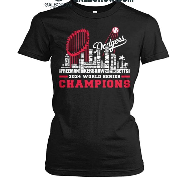 Los Angeles Dodgers The Champions Of 2024 World Series Skyline T Shirt