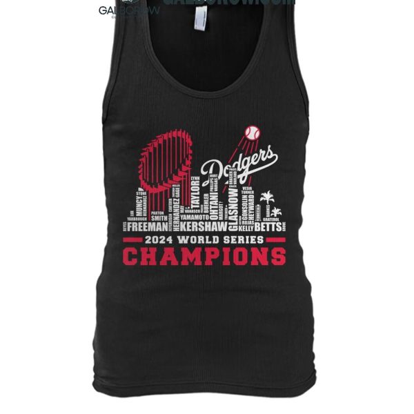 Los Angeles Dodgers The Champions Of 2024 World Series Skyline T Shirt