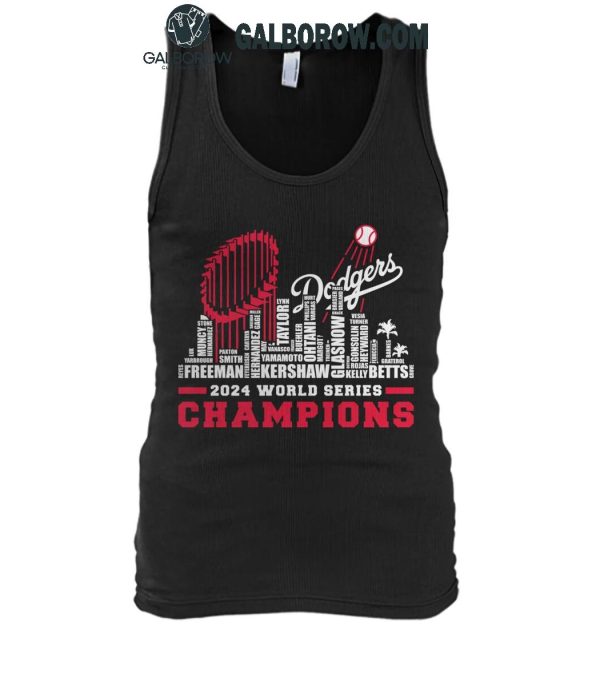 Los Angeles Dodgers The Champions Of 2024 World Series Skyline T-Shirt