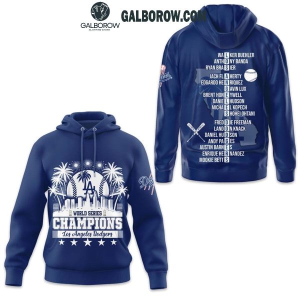 Los Angeles Dodgers Time For World Series Champions 2024 Navy Hoodie T-Shirt