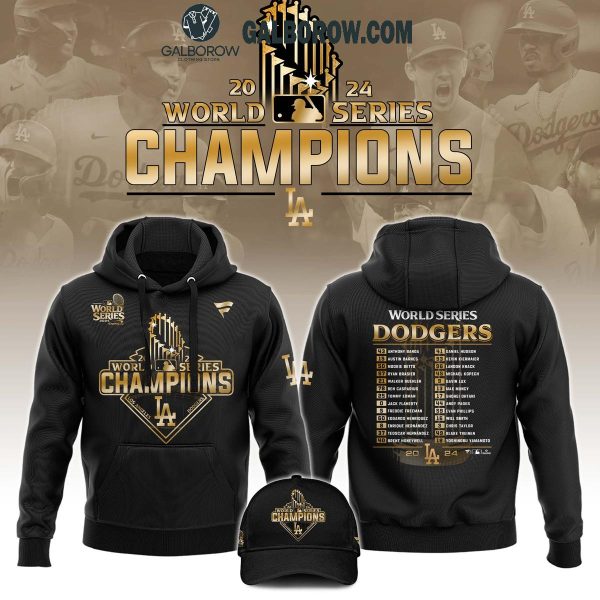 Los Angeles Dodgers World Series 2024 Champions Limited Black Hoodie T-Shirt