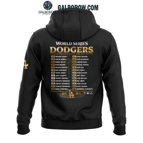 Los Angeles Dodgers World Series 2024 Champions Limited Black Hoodie T-Shirt