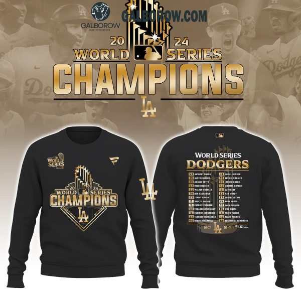 Los Angeles Dodgers World Series 2024 Champions Limited Black Hoodie T-Shirt