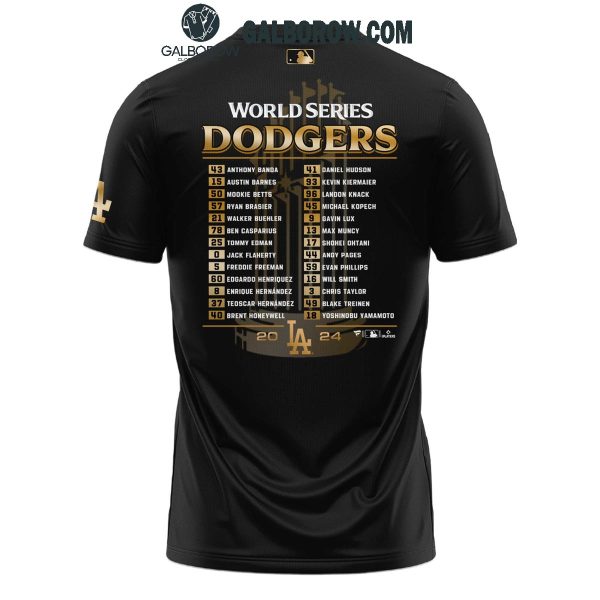 Los Angeles Dodgers World Series 2024 Champions Limited Black Hoodie T-Shirt