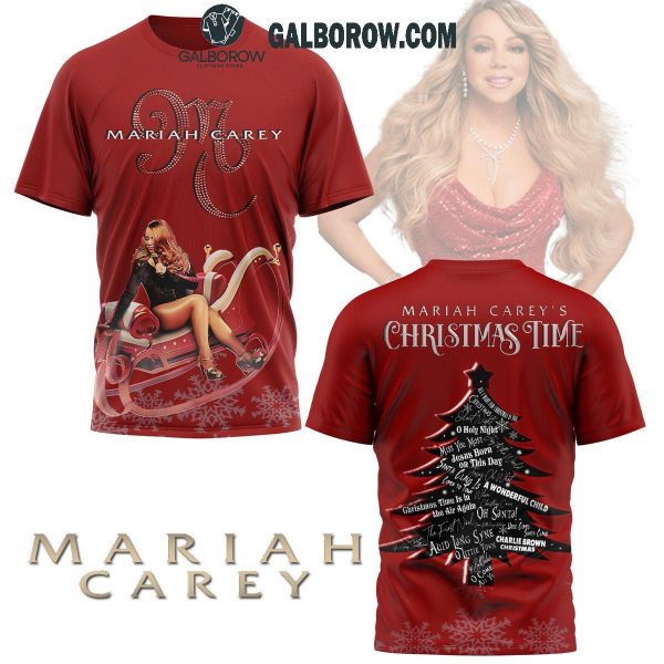 Mariah Carey’s It’s Time Christmas Time 2024 Hoodie T-Shirt Red Version