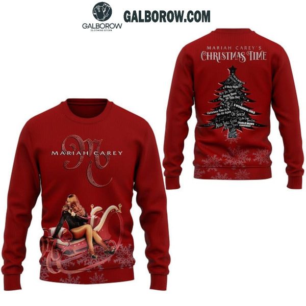 Mariah Carey’s It’s Time Christmas Time 2024 Hoodie T-Shirt Red Version