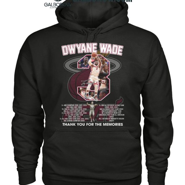 Miami Heat Thank You For The Memories Of Dwyane Wade Legends T Shirt