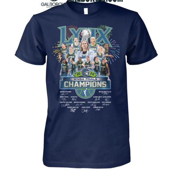 Minnesota Lynx 2024 WNBA Finals Champions Celebrating T-Shirt