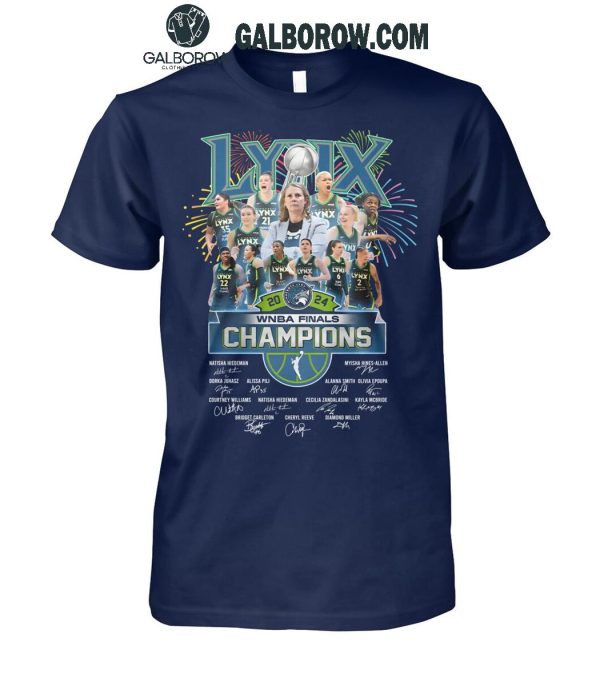 Minnesota Lynx 2024 WNBA Finals Champions Celebrating T-Shirt