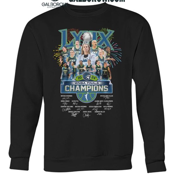 Minnesota Lynx 2024 WNBA Finals Champions Celebrating T Shirt