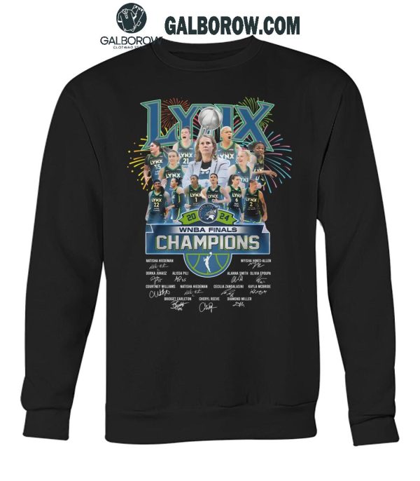 Minnesota Lynx 2024 WNBA Finals Champions Celebrating T-Shirt