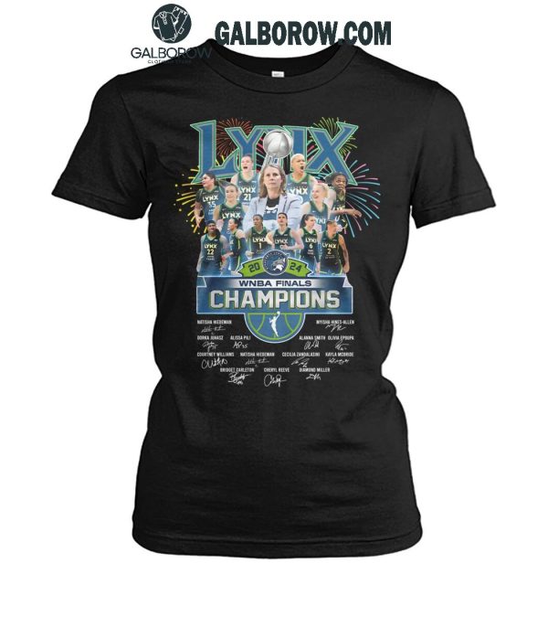 Minnesota Lynx 2024 WNBA Finals Champions Celebrating T-Shirt