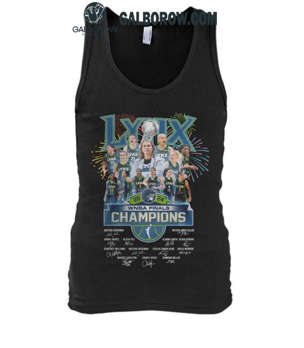 Minnesota Lynx 2024 WNBA Finals Champions Celebrating T-Shirt