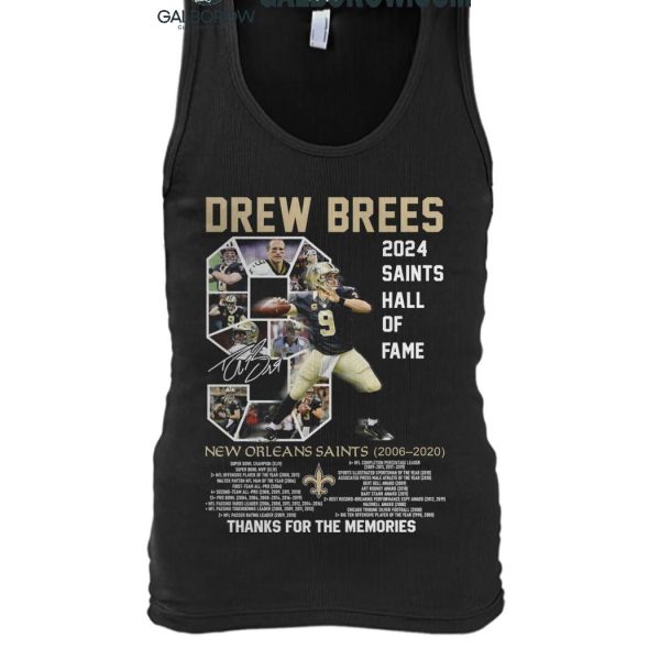 New Orleans Saints Drew Brees 2024 Hall Of Fame T Shirt