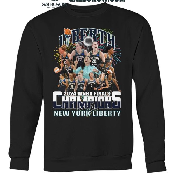 New York Liberty 2024 WNBA Finals Champions Celebrating T Shirt