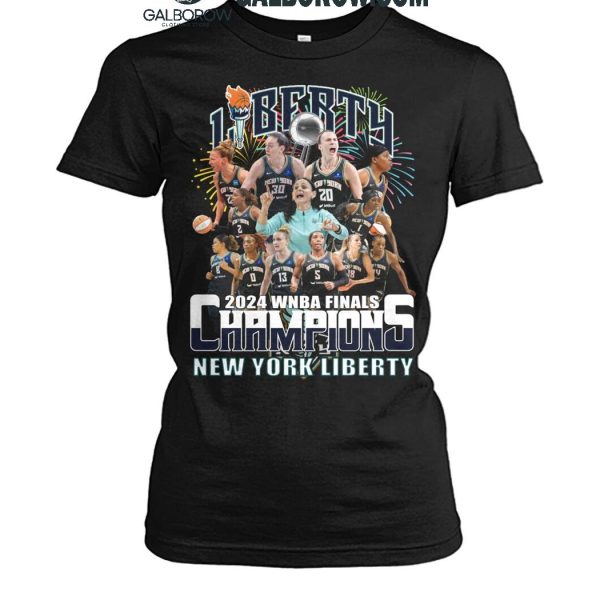 New York Liberty 2024 WNBA Finals Champions Celebrating T Shirt