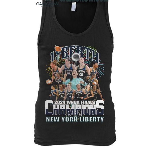 New York Liberty 2024 WNBA Finals Champions Celebrating T Shirt