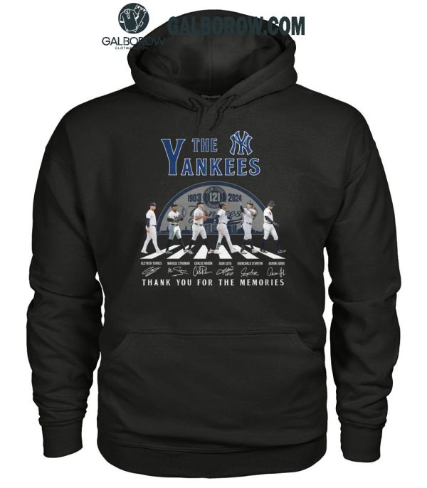 New York Yankees 1903-2024 The Yankees 121 Years Thank You For The Memories T-Shirt