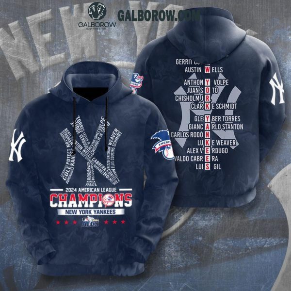 New York Yankees 2024 AL Champions NY Pride Hoodie T-Shirt