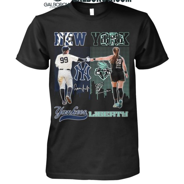 New York Yankees 2024 Aaron Judge New York Liberty Sabrina Ionescu T-Shirt