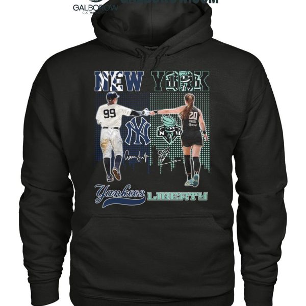 New York Yankees 2024 Aaron Judge New York Liberty Sabrina Ionescu T Shirt