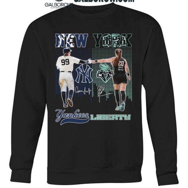 New York Yankees 2024 Aaron Judge New York Liberty Sabrina Ionescu T Shirt